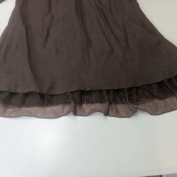 Lady Noix 1XL Brown Layered Tunic - Picture 14 of 15